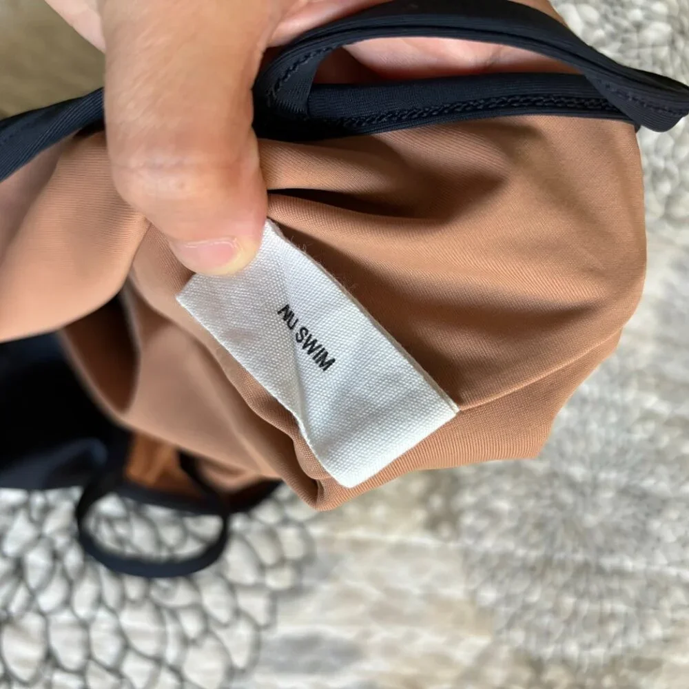 NWOT NU SWIM One Piece Swim Suit.- Navy - XS - Picture 3 of 5